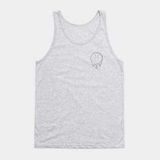 Drippy Six-Eyed Smiley Face, Front and Back Tank Top